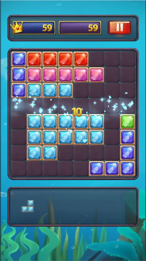 ブロックパズルオーシャン screenshot 1